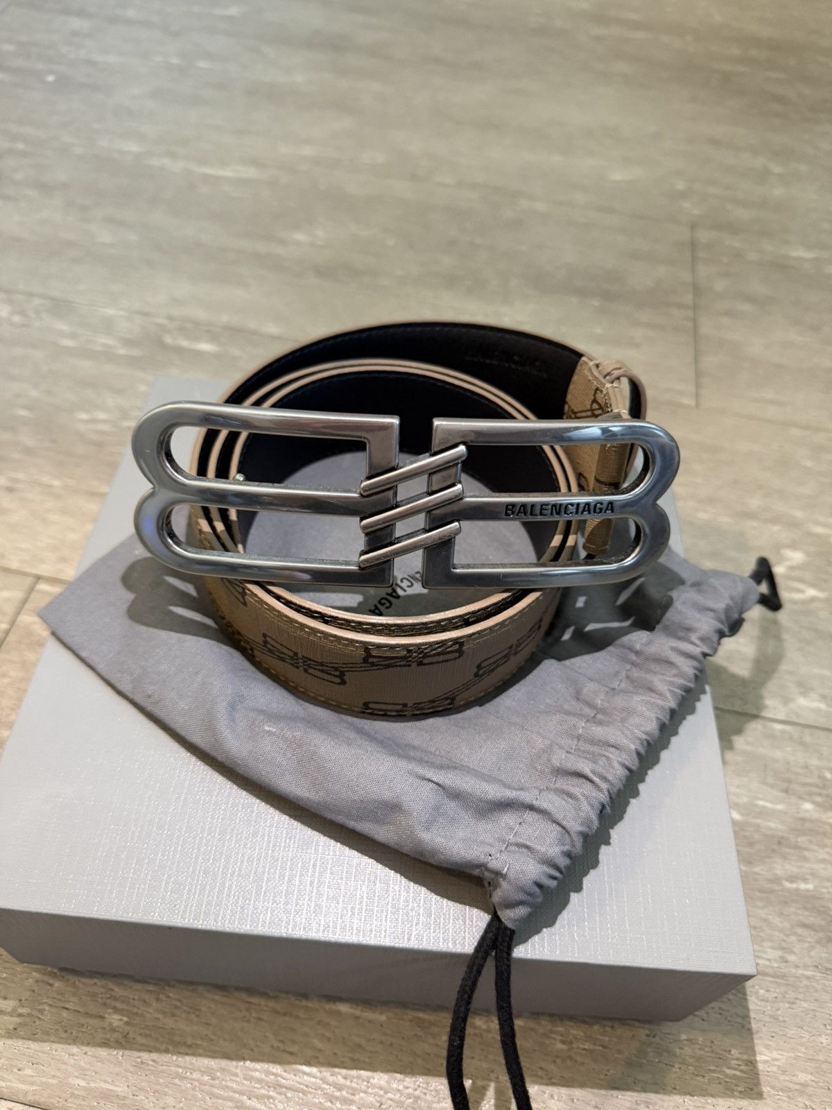 Balenciaga Balenciaga Big Double B Monogram Belt Size 30 - 2 Thumbnail