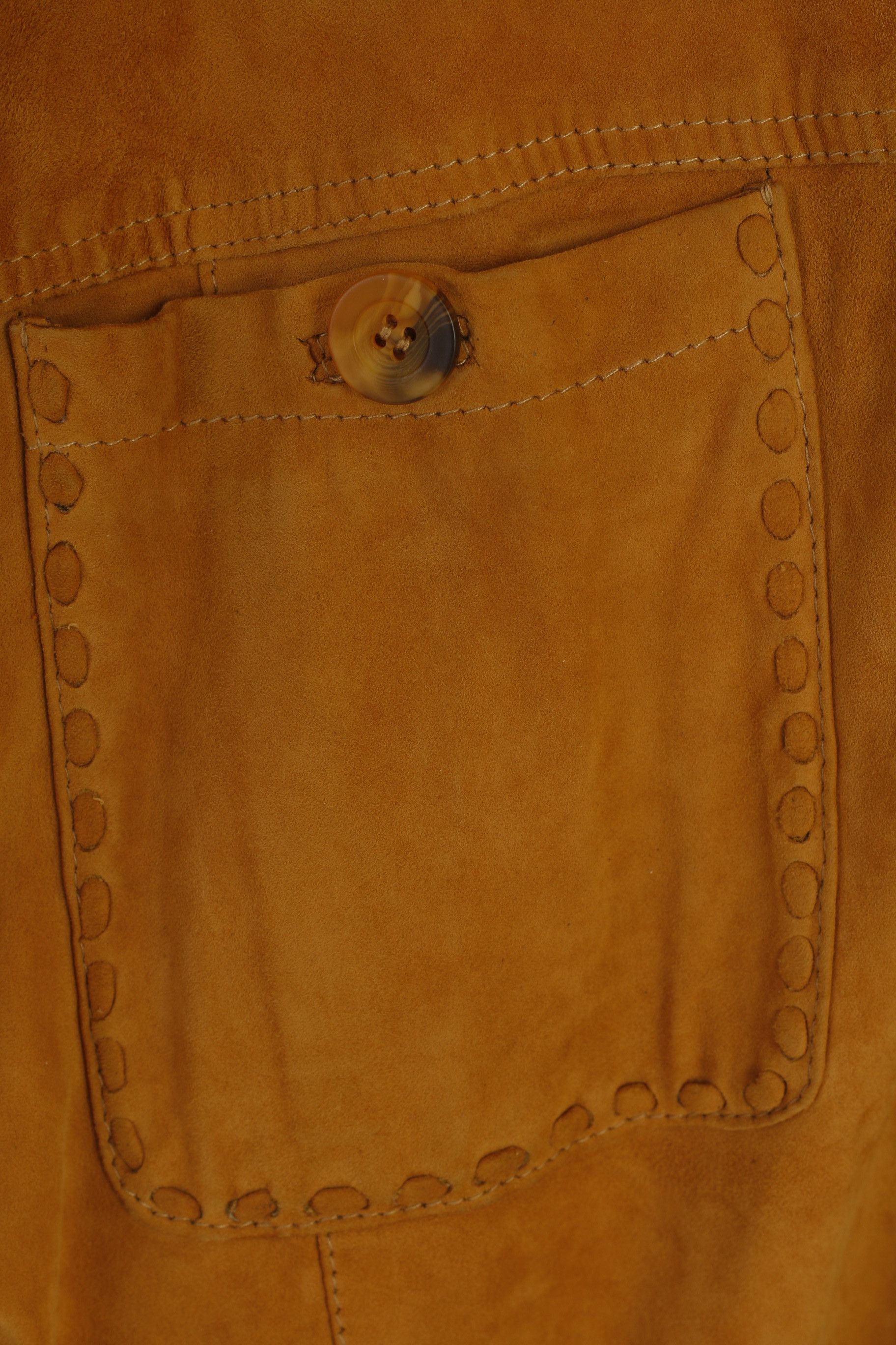 Leather Montes Men 50 L Casual Shirt Camel Western Leather 7697 Size US L / EU 52-54 / 3 - 7 Thumbnail