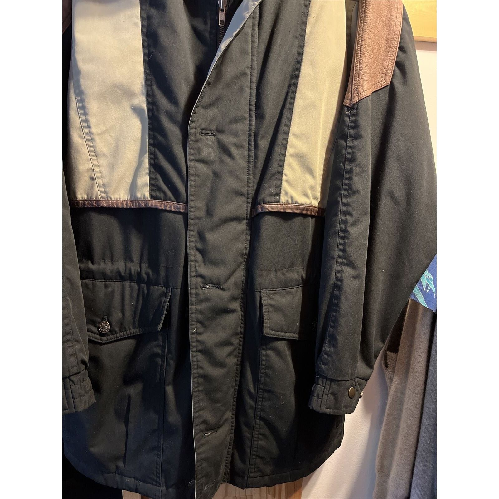 Roper Roper Range Gear Men's Size Large Black Flannel Lined Coat Size US L / EU 52-54 / 3 - 6 Thumbnail