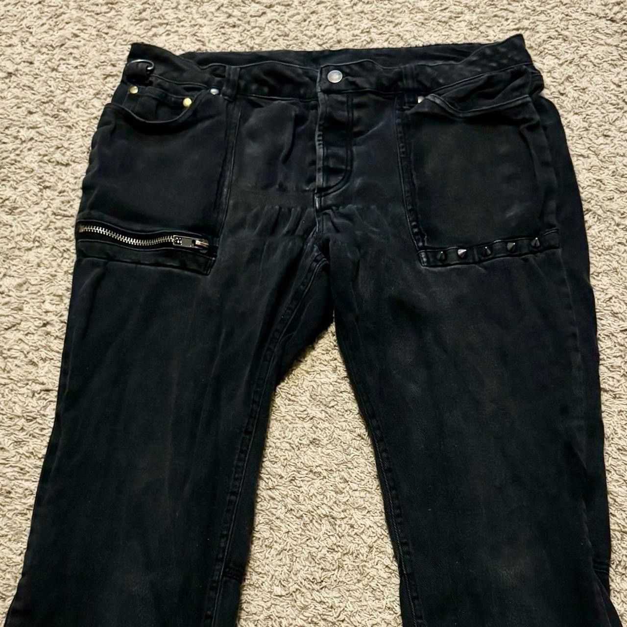Other VINTAGE LIP SERVICE BLACK BONDAGE PANTS! Size US 36 / EU 52 - 2 Thumbnail