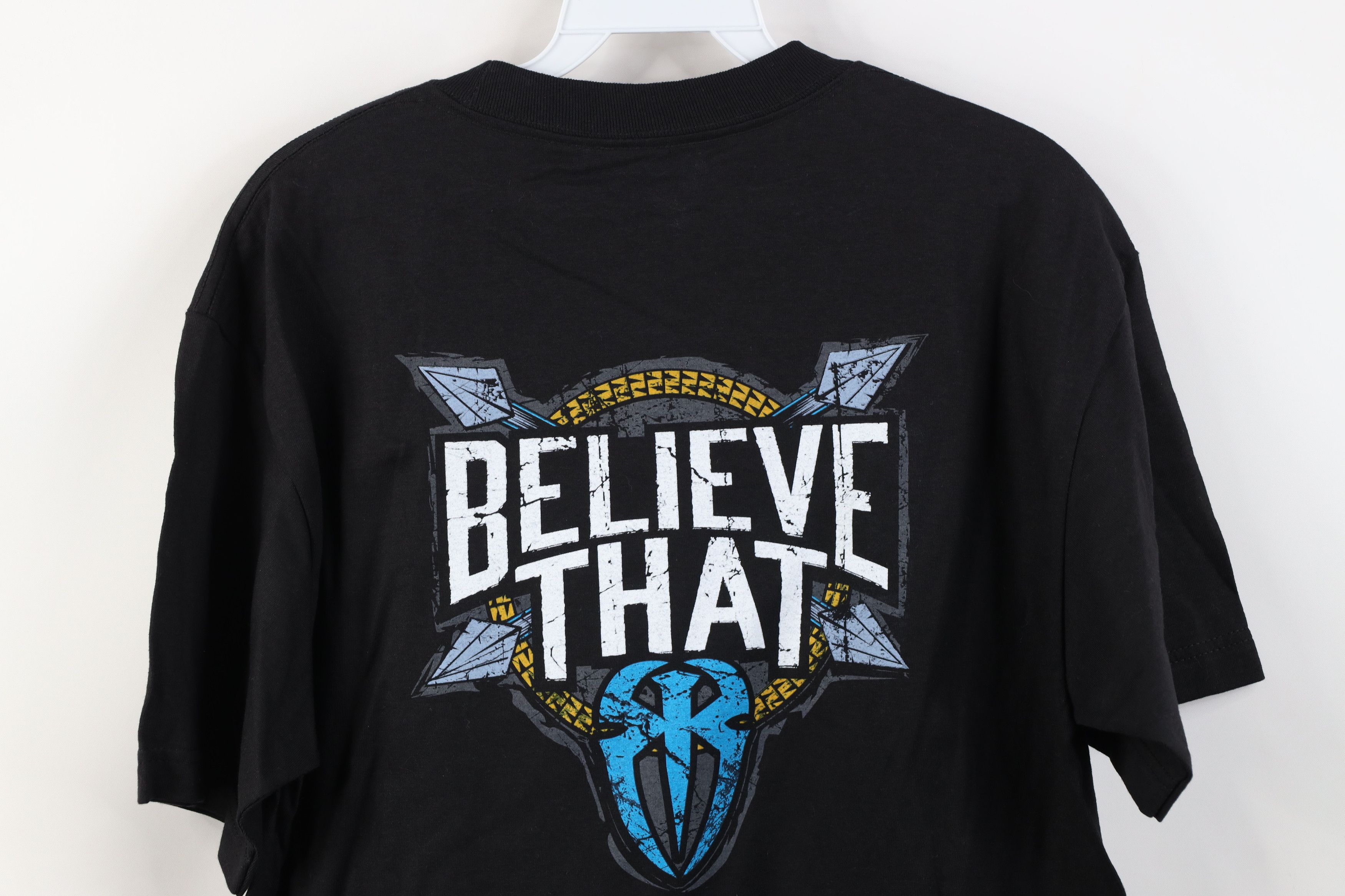 Vintage Vintage Y2K WWE WWF Reigns Empire Wrestling T-Shirt Black Size US M / EU 48-50 / 2 - 15 Thumbnail