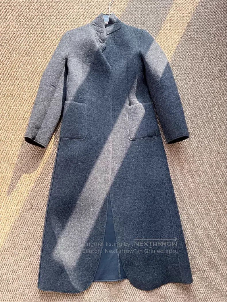 Comme des Garcons Comme Des Garcons Dark gray wool stand collar coat Size S / US 4 / IT 40 - 1 Thumbnail