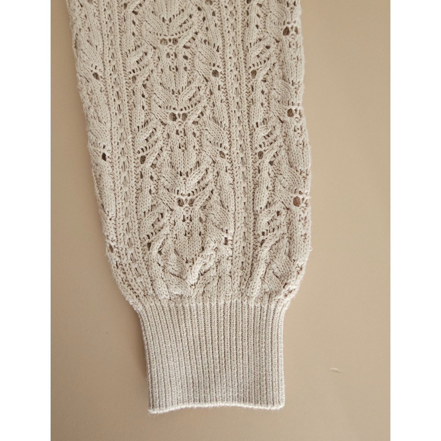 Splendid NWT Splendid Phoebe Pointelle Oat Heather Sweater XS $148 Size XS / US 0-2 / IT 36-38 - 9 Thumbnail