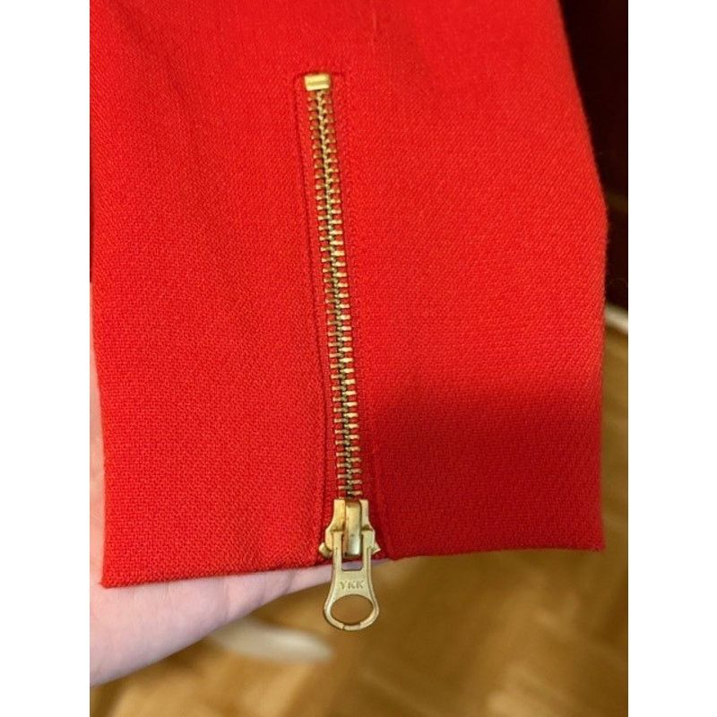 J.Crew J.Crew Red Sheath Dress Gold Zipper Detail 3/4 Sleeve Size 0 Size XS / US 0-2 / IT 36-38 - 5 Thumbnail