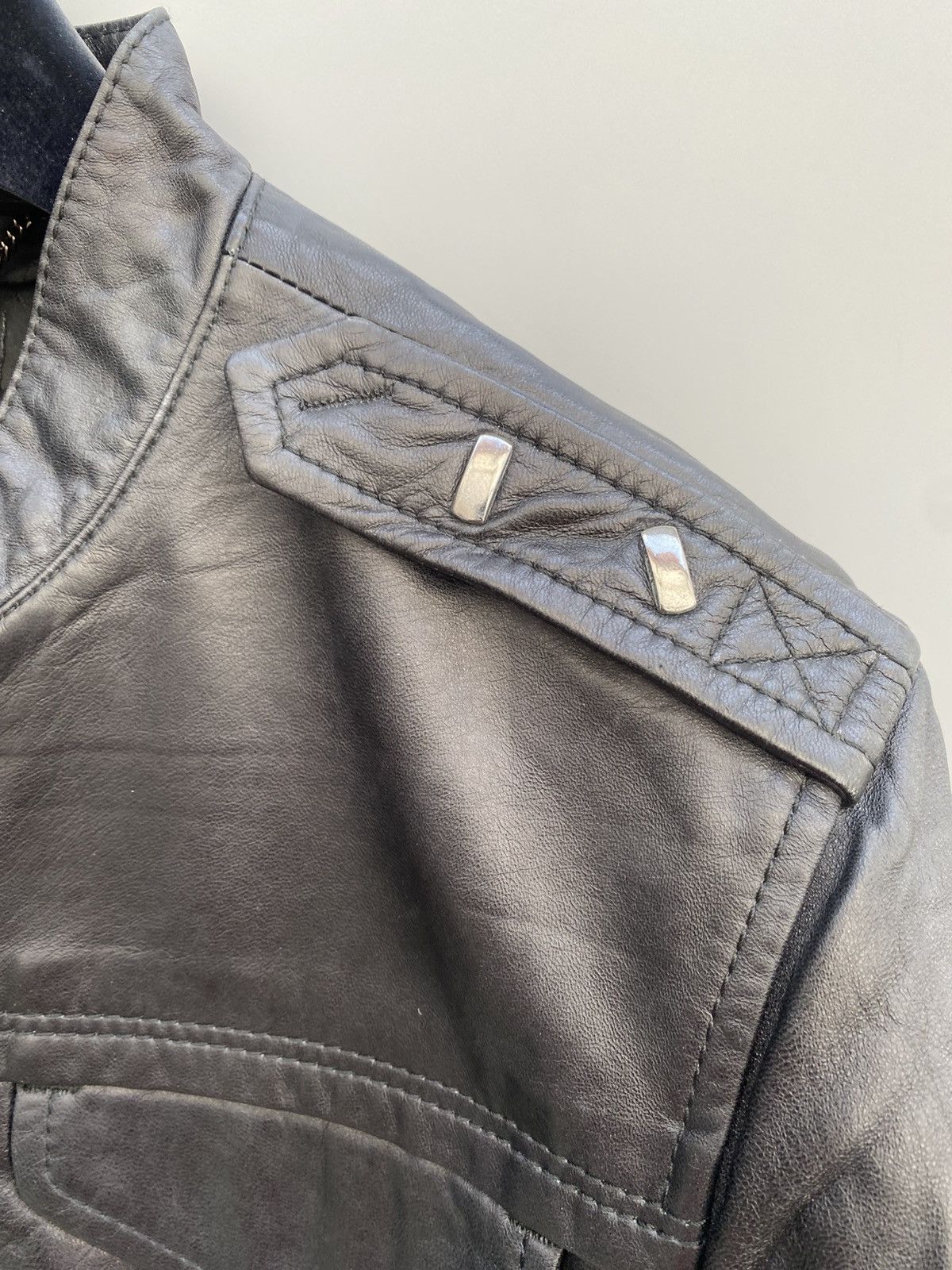 Costume National S/S 2008- CNC- Leather Biker Jacket Size US S / EU 44-46 / 1 - 4 Thumbnail