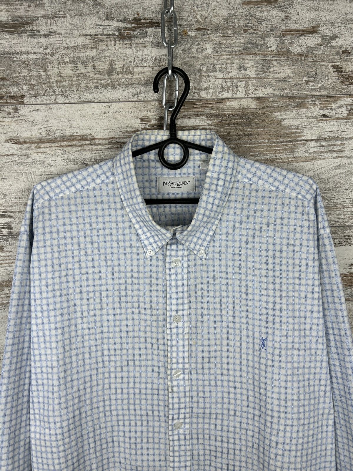 Vintage Mens Vintage Yves Saint Laurent Shirts button up luxury ysl Size US XXL / EU 58 / 5 - 4 Thumbnail
