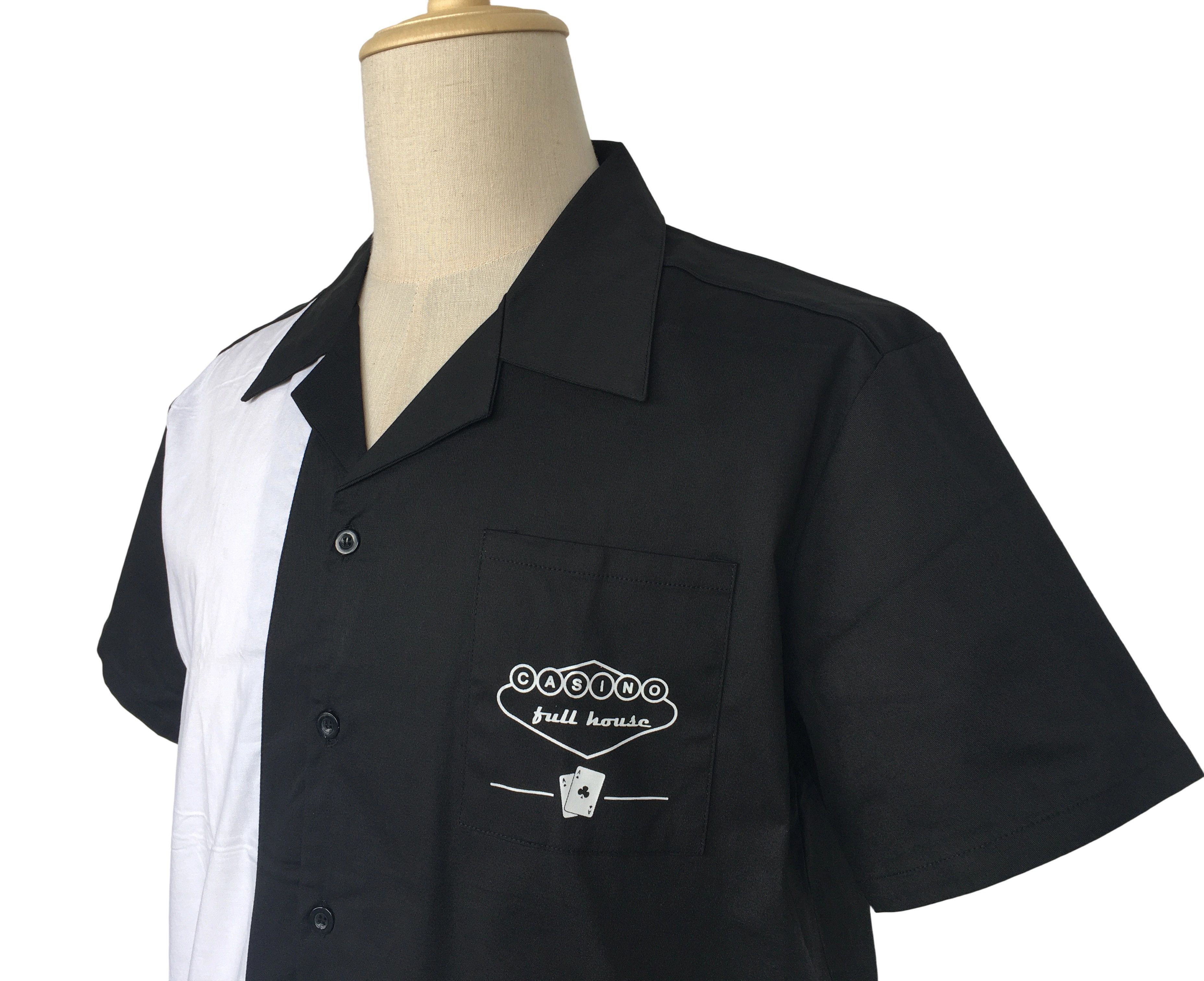 Other Black Shirts,Short Sleeves,Poker Print On The Pocket Size US XL / EU 56 / 4 - 5 Thumbnail