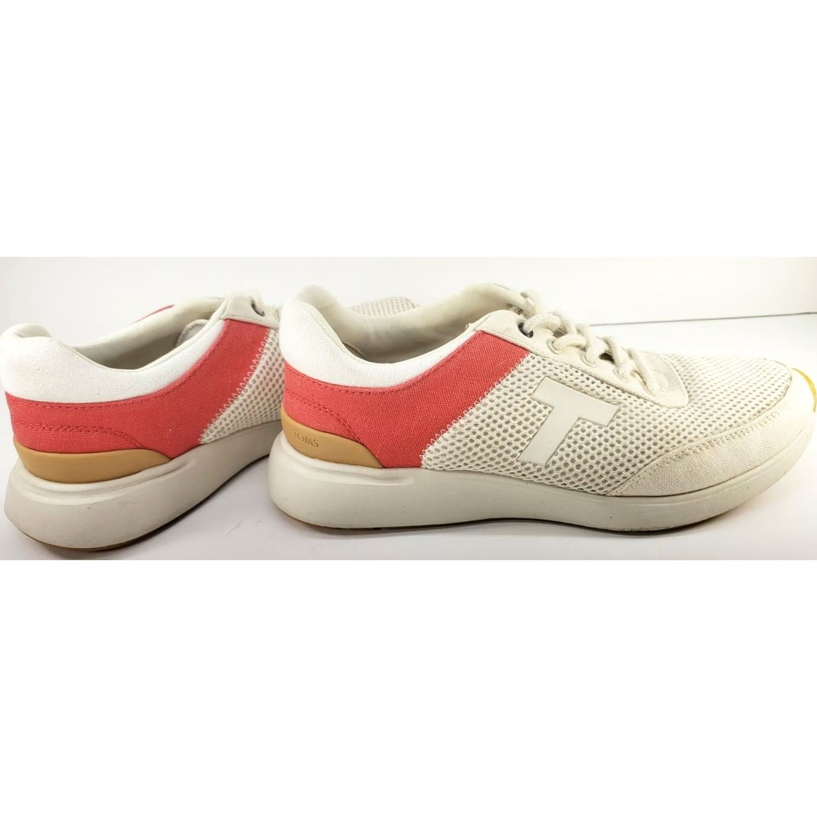 Toms Toms Arroyo Women's Athletic Sneakers White Red Birch Canvas Women's 7M Cushy Size US 7 / IT 37 - 6 Thumbnail