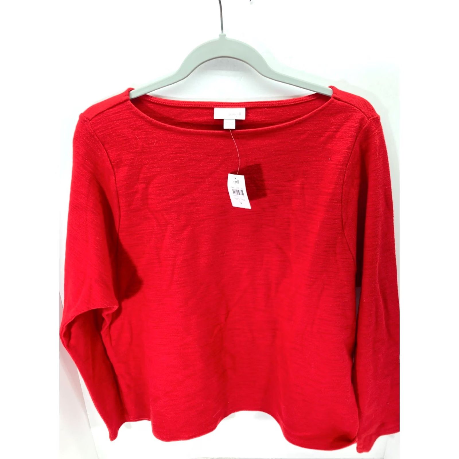 J. Jill J. Jill Tunic Pullover Sweater Top Womens S Red Boat Neck Long Sleeve Modern NWT Size S / US 4 / IT 40 - 3 Thumbnail