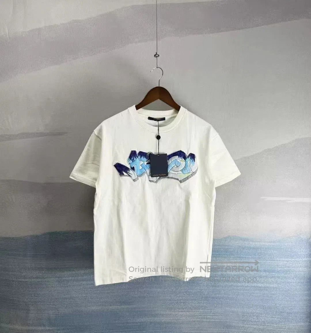 Louis Vuitton Louis Vuitton FW22 Graffiti Embroidery Tee. Size US S / EU 44-46 / 1 - 1 Thumbnail