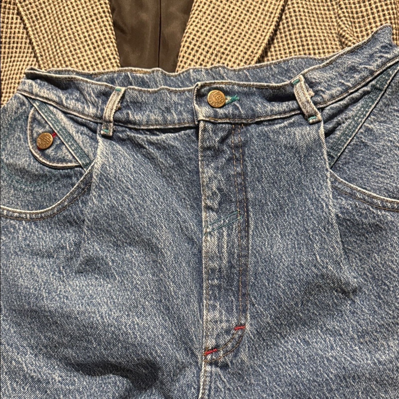 Lee VINTAGE LEE high waisted barrel grunge mom denim jeans 16 Size 38" / US 16 / IT 52 - 2 Thumbnail