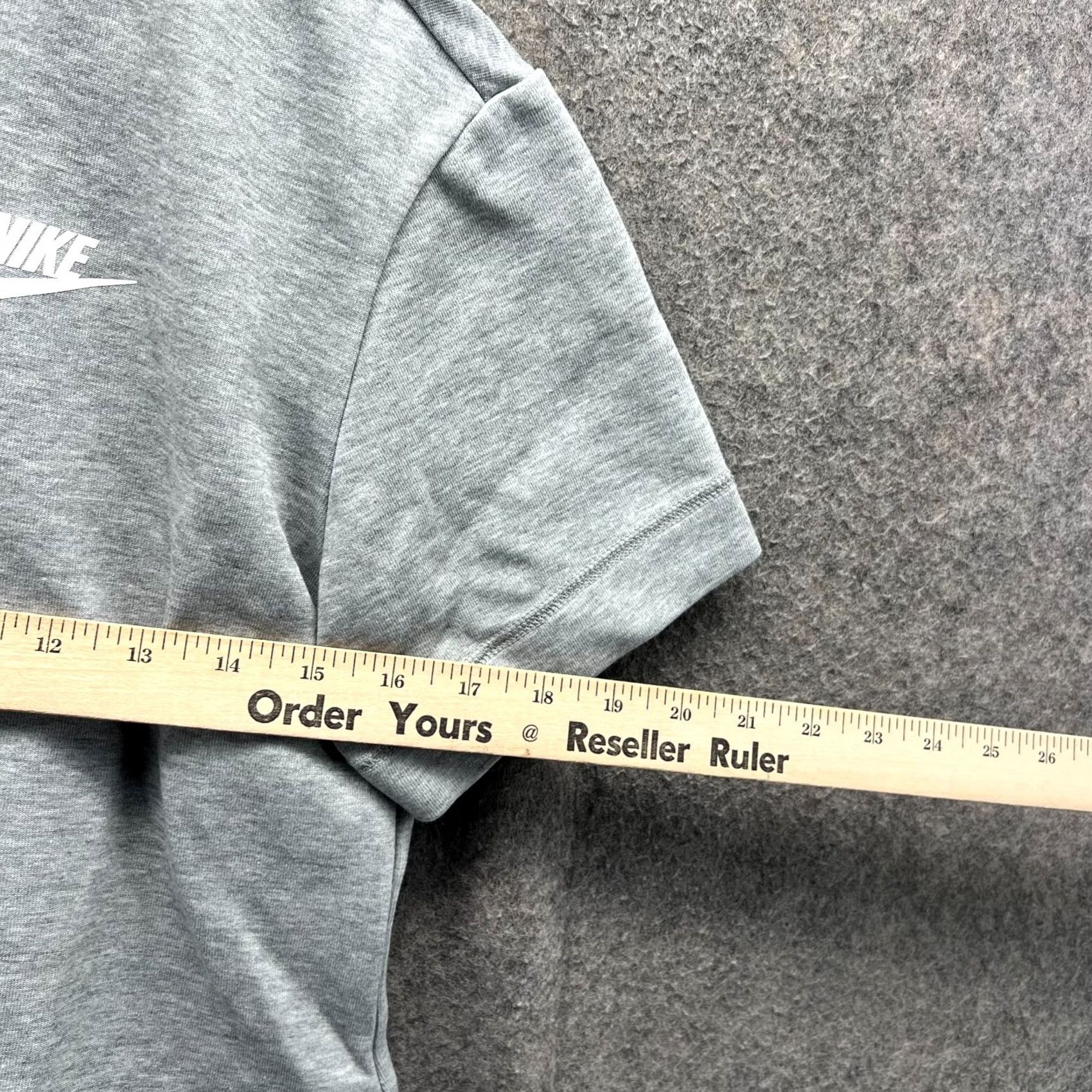Nike VINTAGE Nike Shirt Dress Womens XS Heather Gray Fleece Pockets Knee Length Casual 90s Womens Dress Size XS / US 0-2 / IT 36-38 - 3 Thumbnail