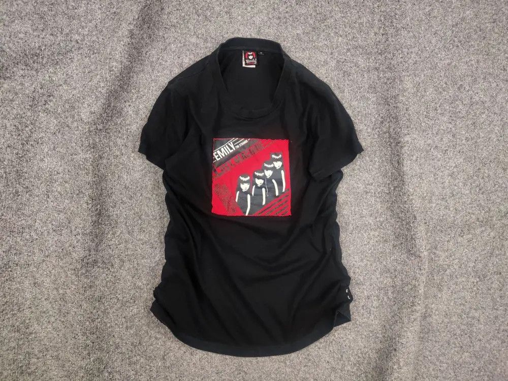 Hysteric Glamour Emily the Strange Vintage Y2K Style Logo Black T shirt Tee Size M / US 6-8 / IT 42-44 - 1 Thumbnail