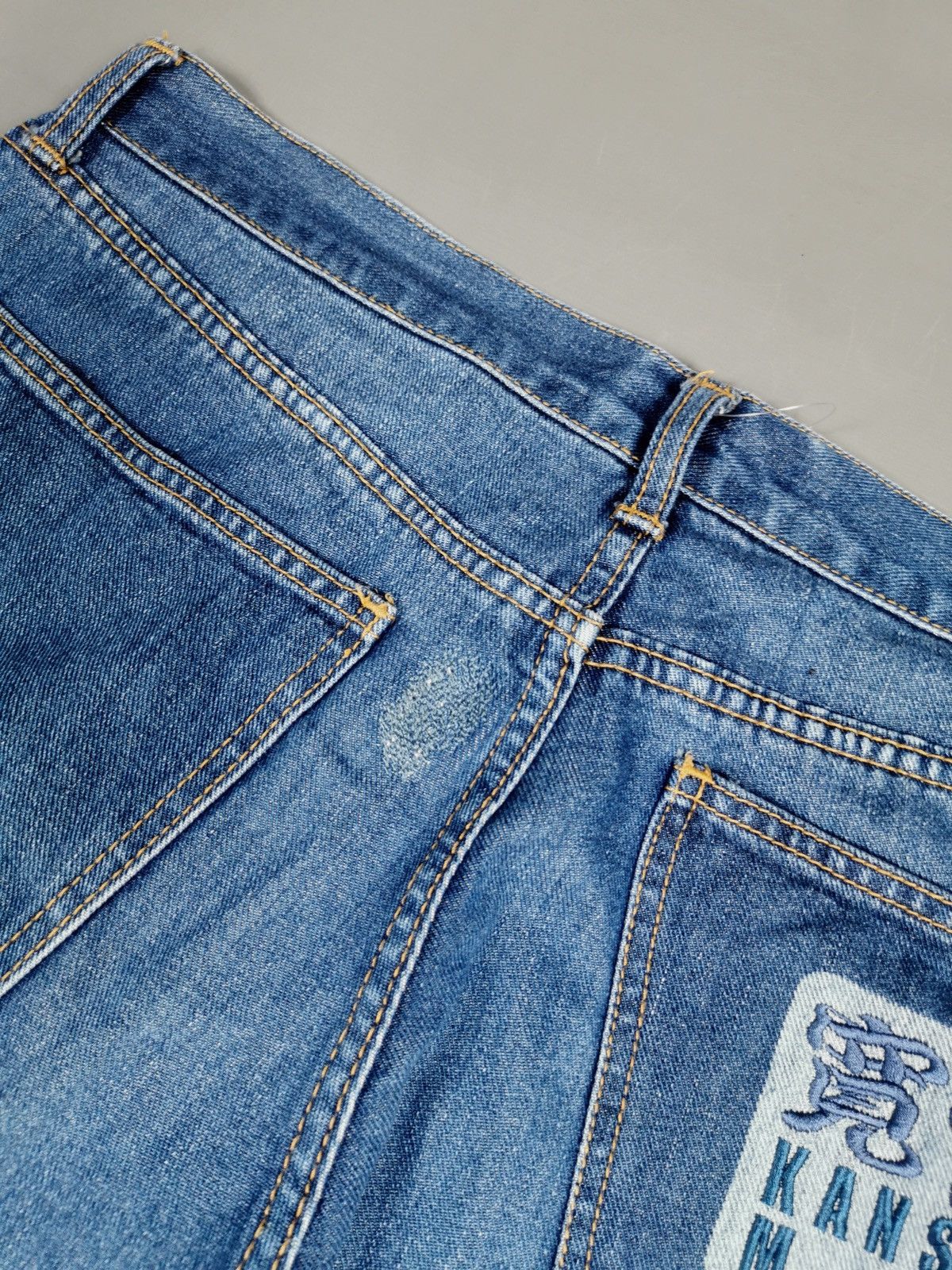 Kansai Yamamoto Loose Fit Kansai Man Rayon Denim Jeans Size US 34 / EU 50 - 3 Thumbnail