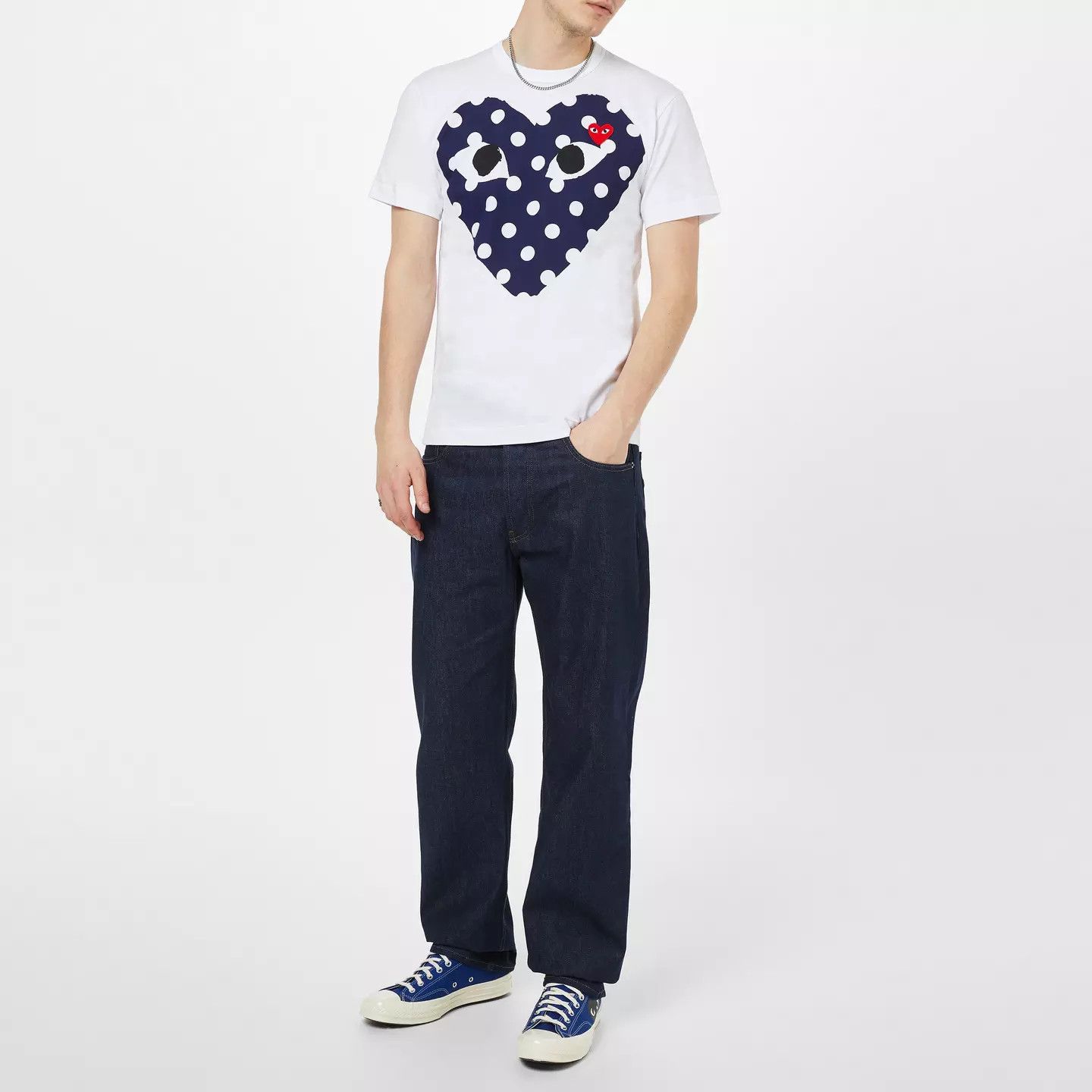 Comme des Garcons PLAY × Converse o1g2r1mq0426 Large Peeping Heart Chuck Taylor 70 Trainers Size US 9 / EU 42 - 6 Thumbnail