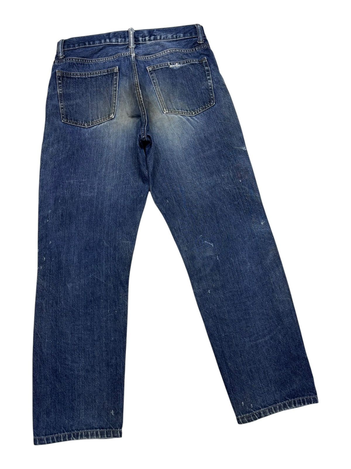 Undercover × Uniqlo Vintage Uniqlo Japan Distressed Dirty Jeans Size US 31 - 4 Thumbnail