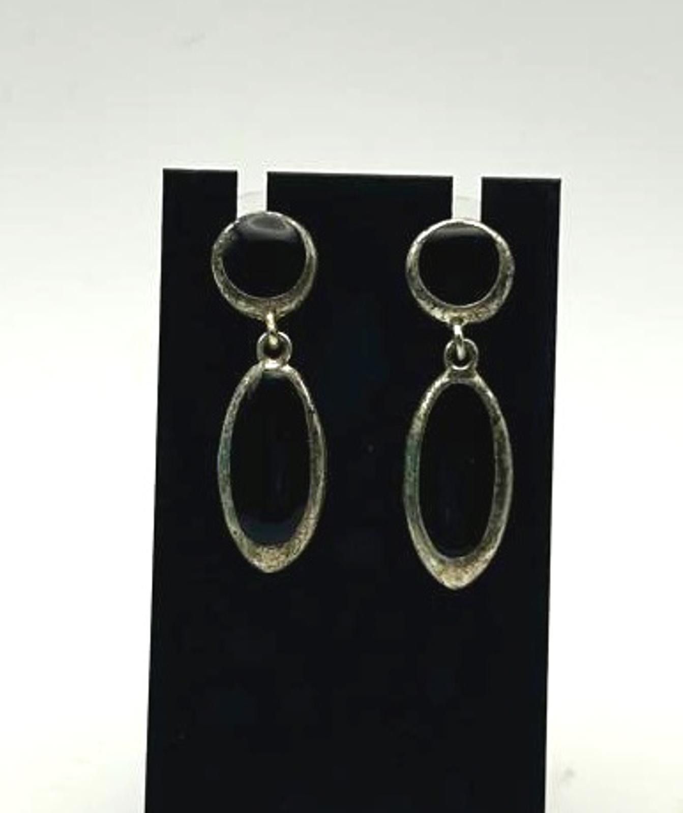 Designer Vintage Drop Earrings Unisex Minimalist Streetwear Accessory Size ONE SIZE - 6 Thumbnail