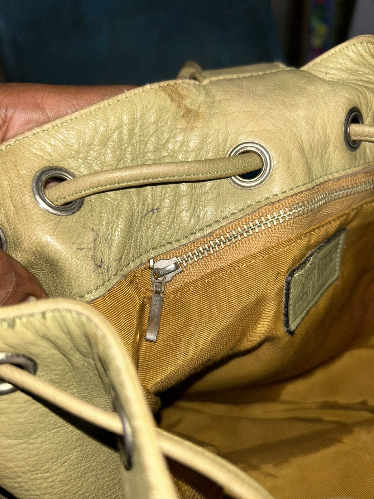 Jean Paul Gaultier Leather Drawstring Backpack Size ONE SIZE - 9 Thumbnail