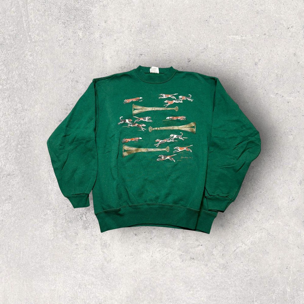Hanes Vintage Fox Hunt sweatshirt Size US L / EU 52-54 / 3 - 1 Thumbnail