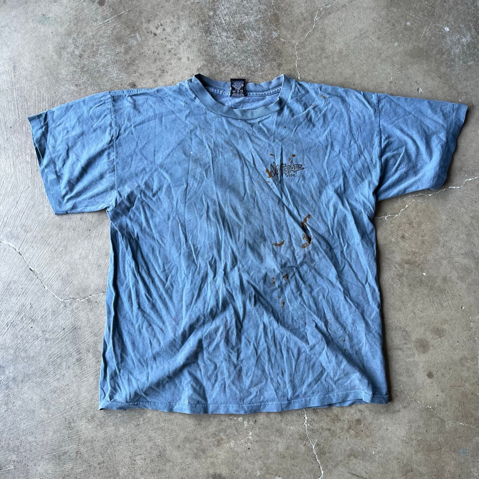 Vintage VINTAGE THRASHED NO FEAR SHIRT XL 90S SKATE SURF Size US XL / EU 56 / 4 - 2 Thumbnail