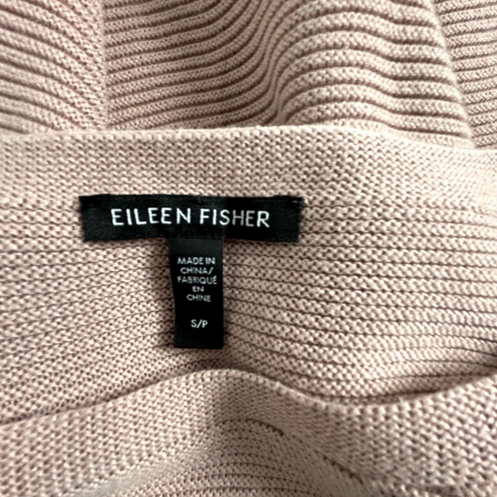 Eileen Fisher VINTAGE Eileen Fisher Sweater Shirt Womens Pullover Pink Small Silk Cashmere Ribbed Boat Neck Tunic Knit Long Sleeve Slips Solid 1990s? Size S / US 4 / IT 40 - 4 Thumbnail