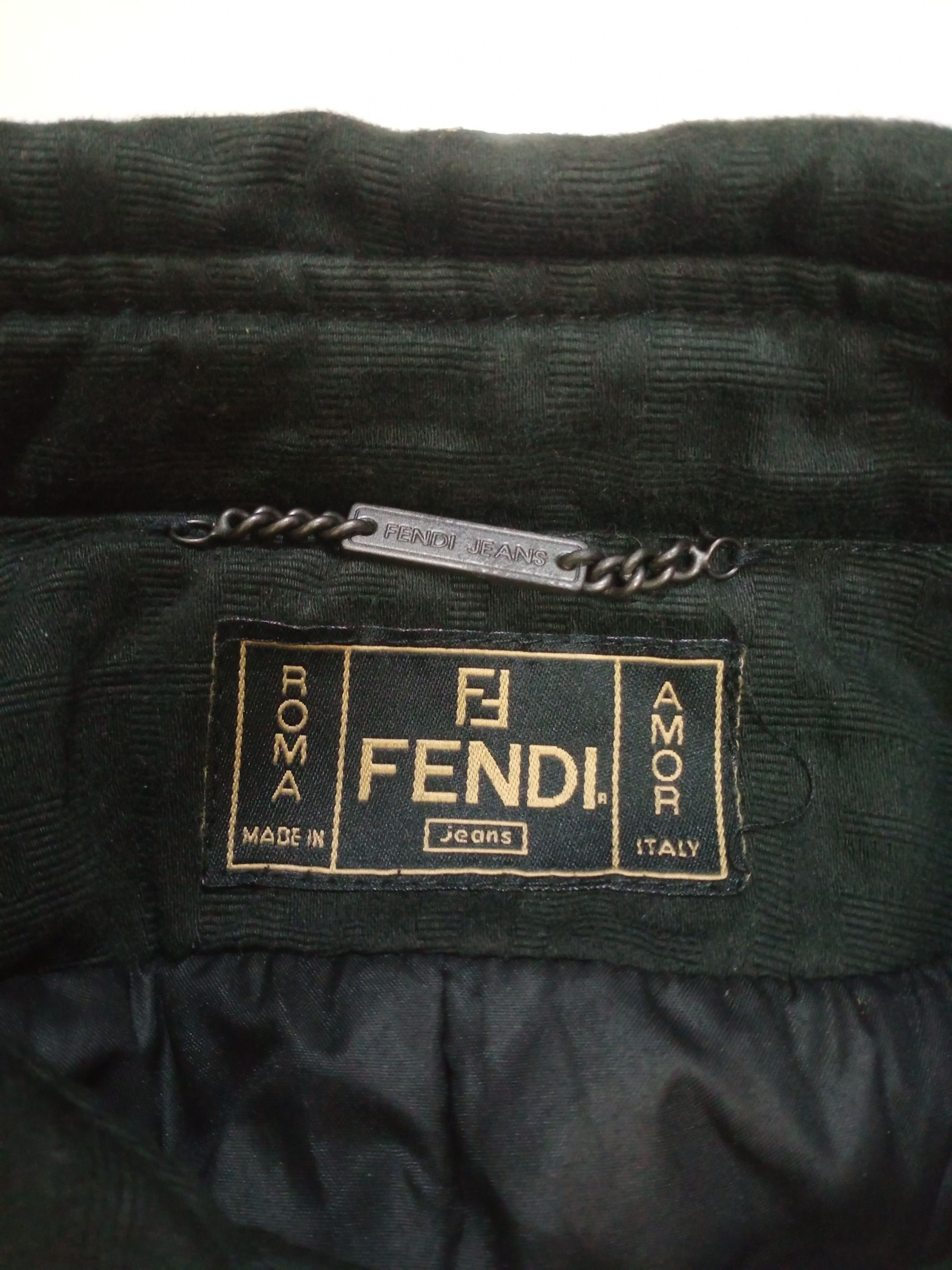 Fendi Vintage Fendi Zucca Monogram Black Distressed Trench Coat Size US M / EU 48-50 / 2 - 6 Thumbnail