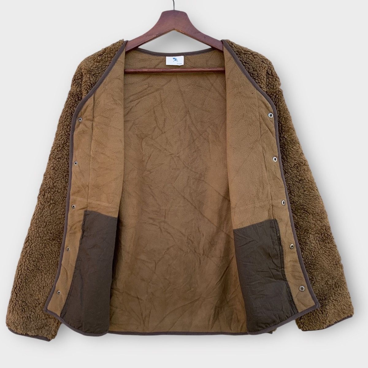 Japanese Brand × Other Fleece Arnold Palmer Brown Cardigan Jacket Size M / US 6-8 / IT 42-44 - 3 Thumbnail
