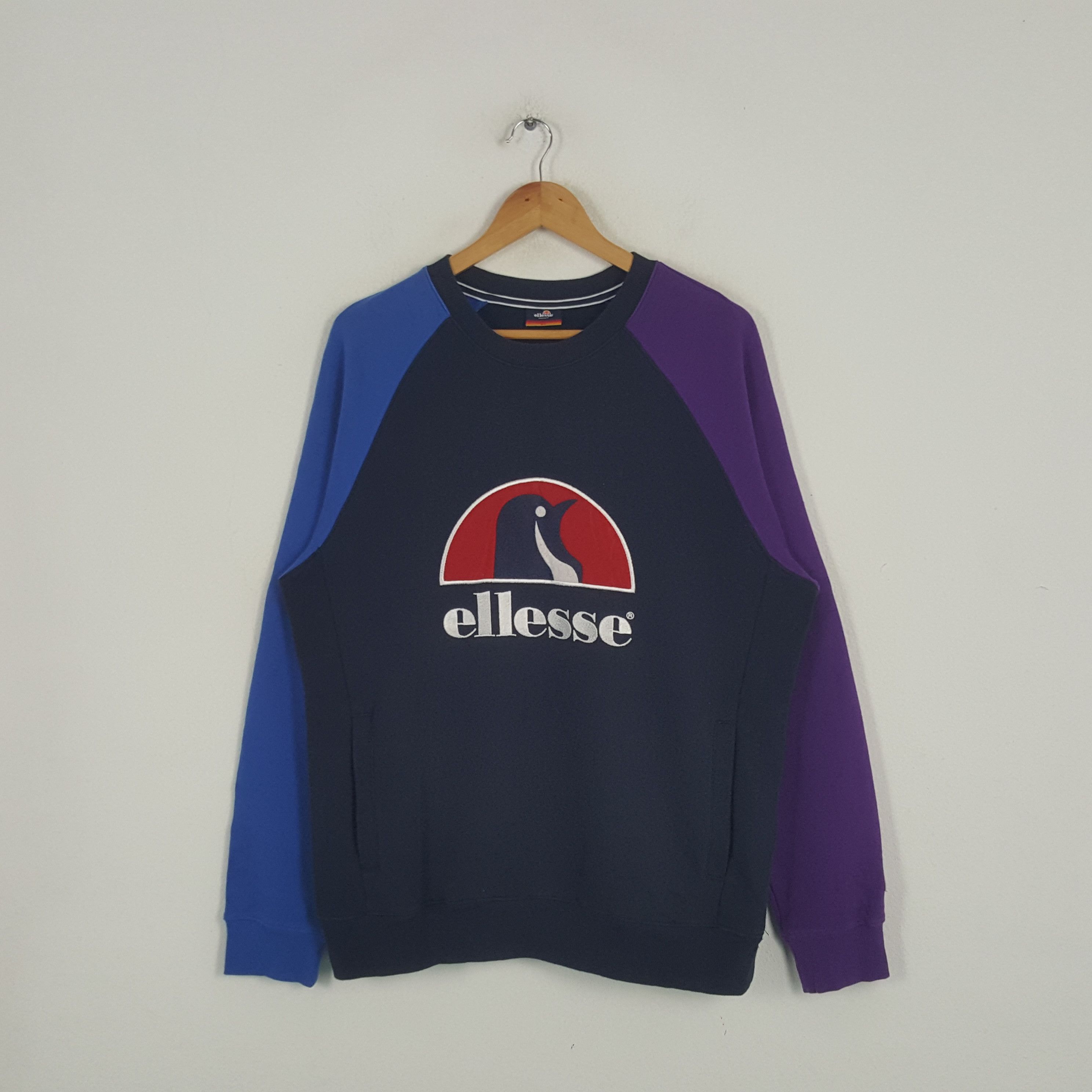 Ellesse × Vintage Vintage Ellese Italian Brand Center Logo Sweatshirt Size US L / EU 52-54 / 3 - 1 Thumbnail