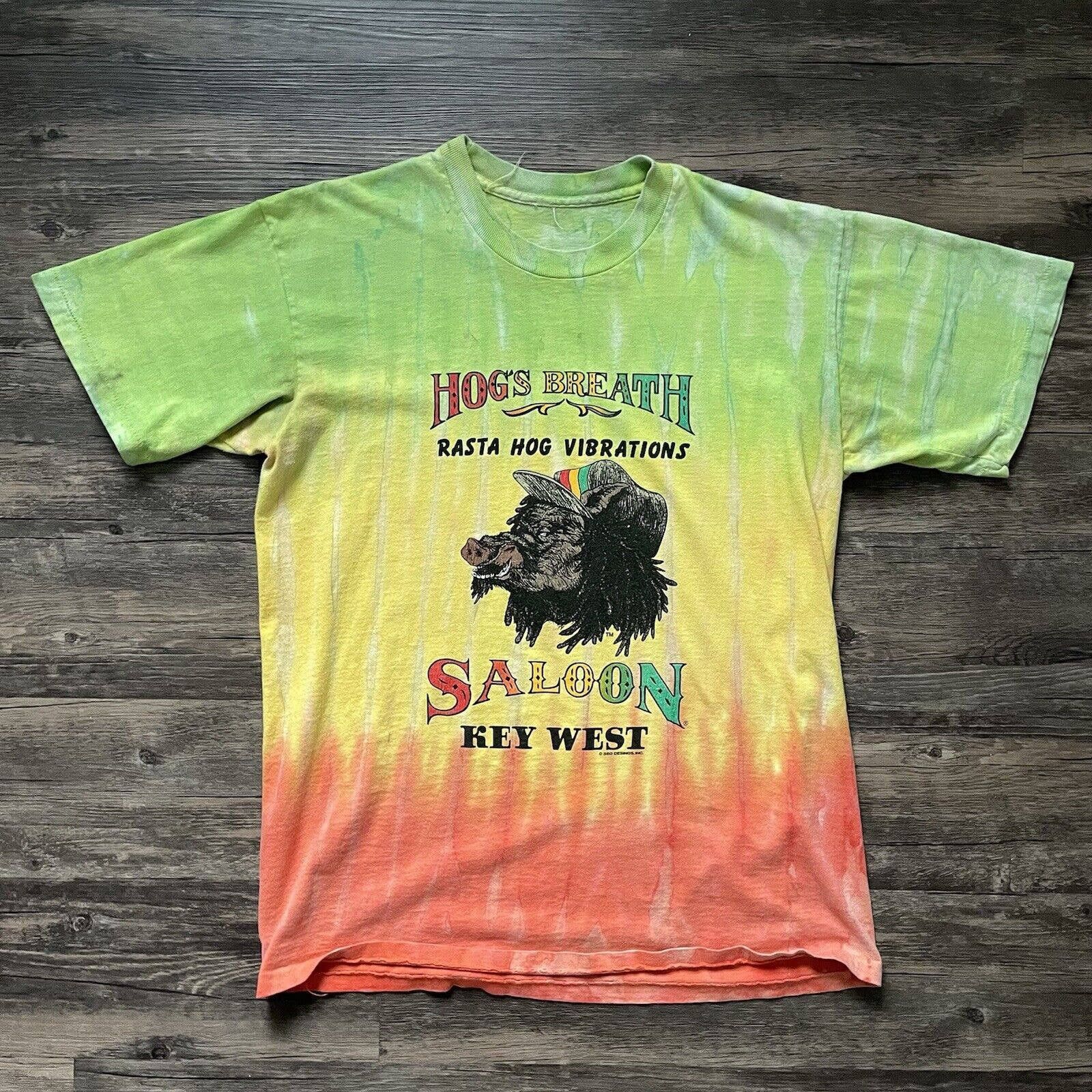 Bob Marley × Harley Davidson × Vintage Vintage 1990s Hogs Breath Saloon ...