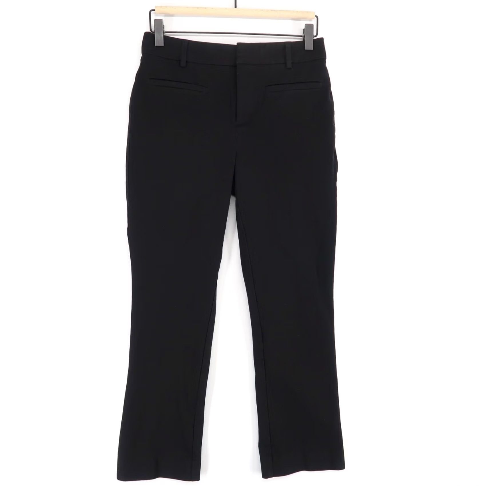 Vintage Maeve Pants Womens 2 Black The Essential Slim Kick Flare High Rise Stretch Size 26" / US 2 / IT 38 - 2 Thumbnail