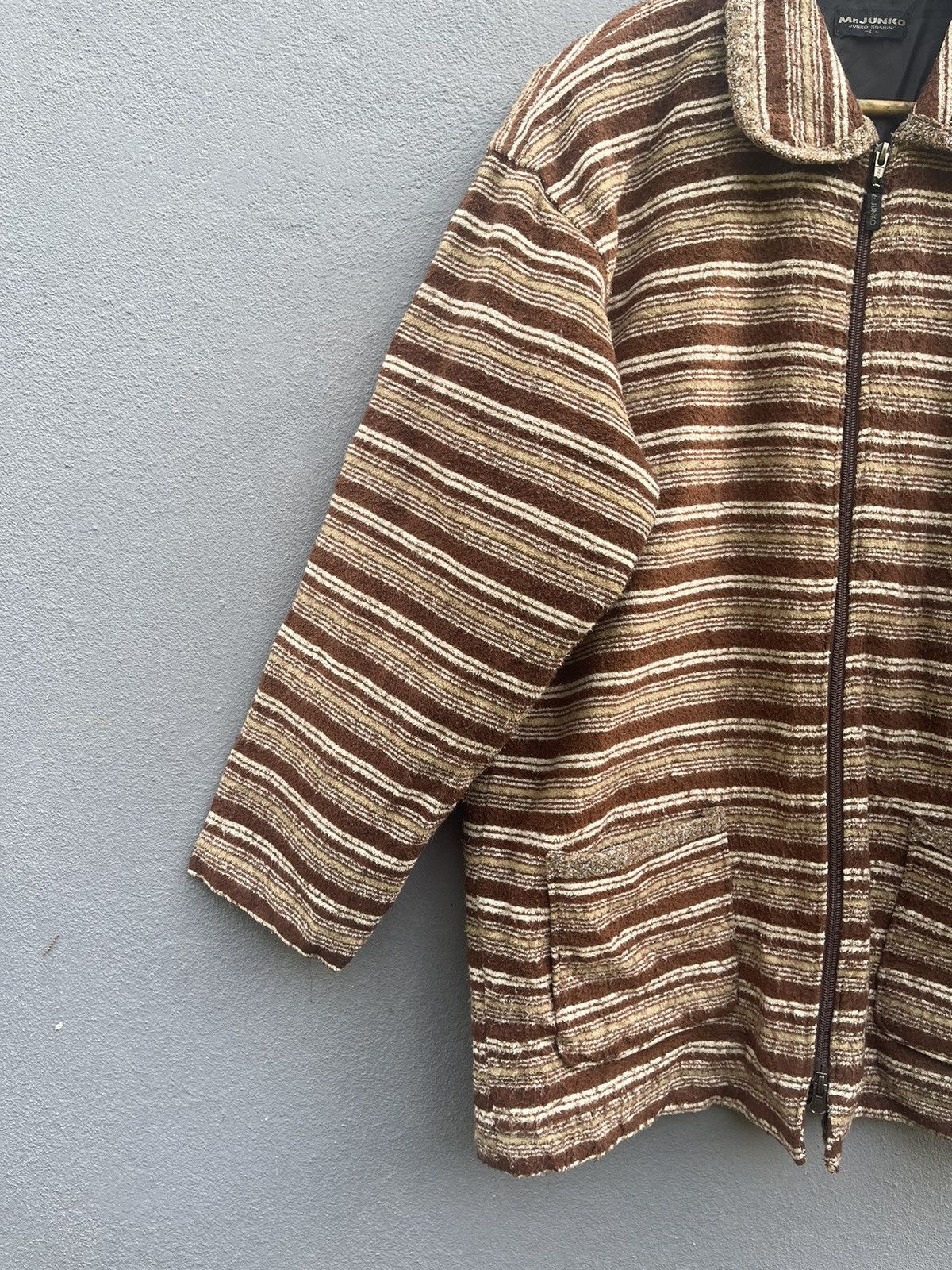 Junko Shimada Vintage Mr. Junko by Junko Koshino Striped Jacket Size US L / EU 52-54 / 3 - 7 Thumbnail