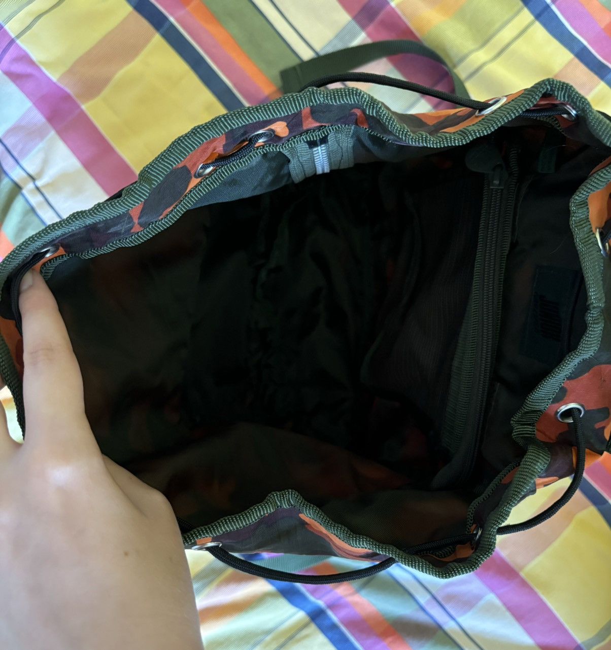 Jean Paul Gaultier Junior Gaultier AW 1989 heart camo backpack Size ONE SIZE - 7 Thumbnail