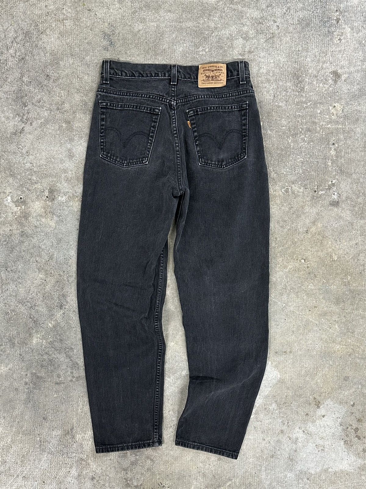 Levi's × Vintage Vintage 90s Levi’s Orange Tab Denim Black Jeans Size US 32 / EU 48 - 2 Thumbnail