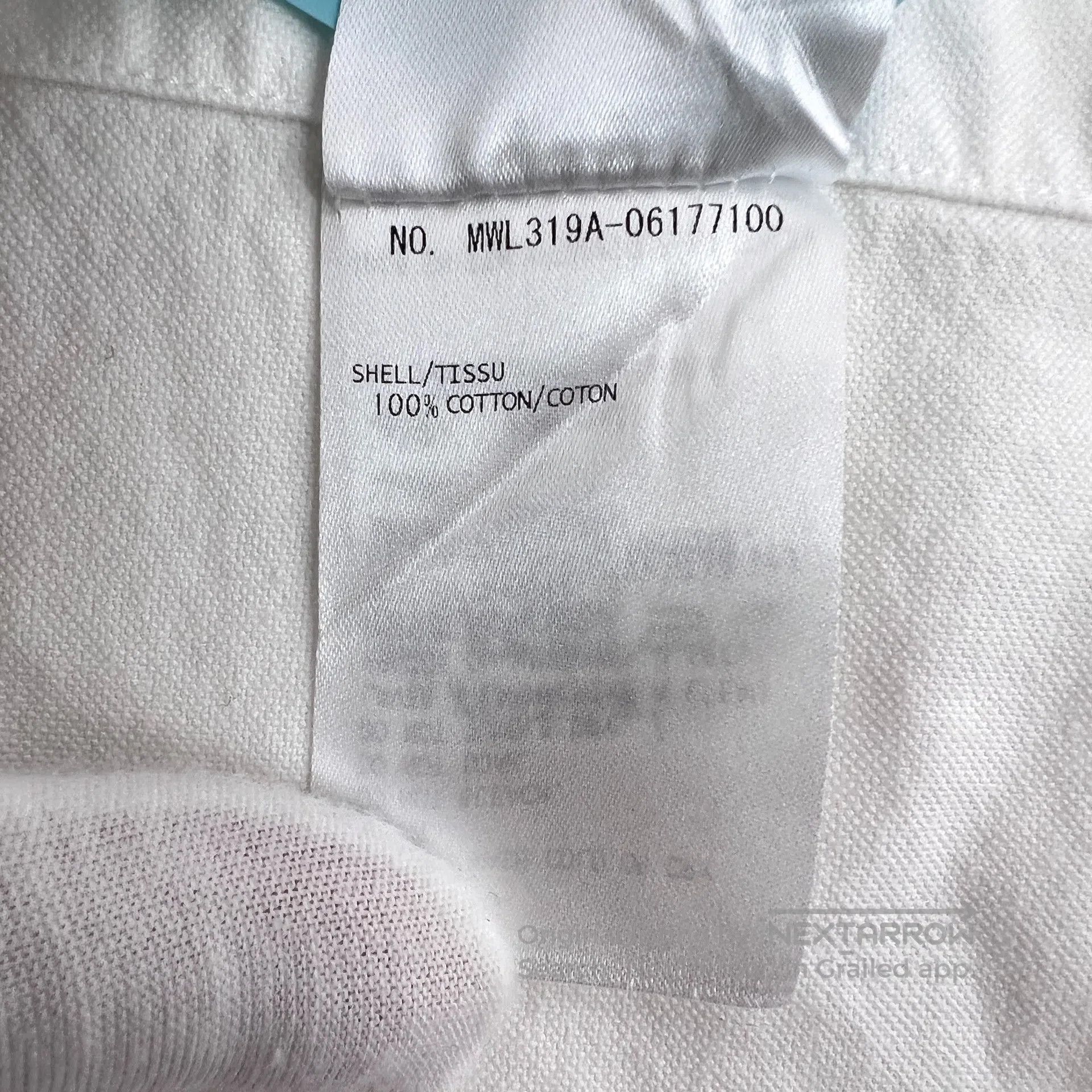 Thom Browne Thom Browne White classic four-stripe cotton collar long-s Size US L / EU 52-54 / 3 - 9 Thumbnail