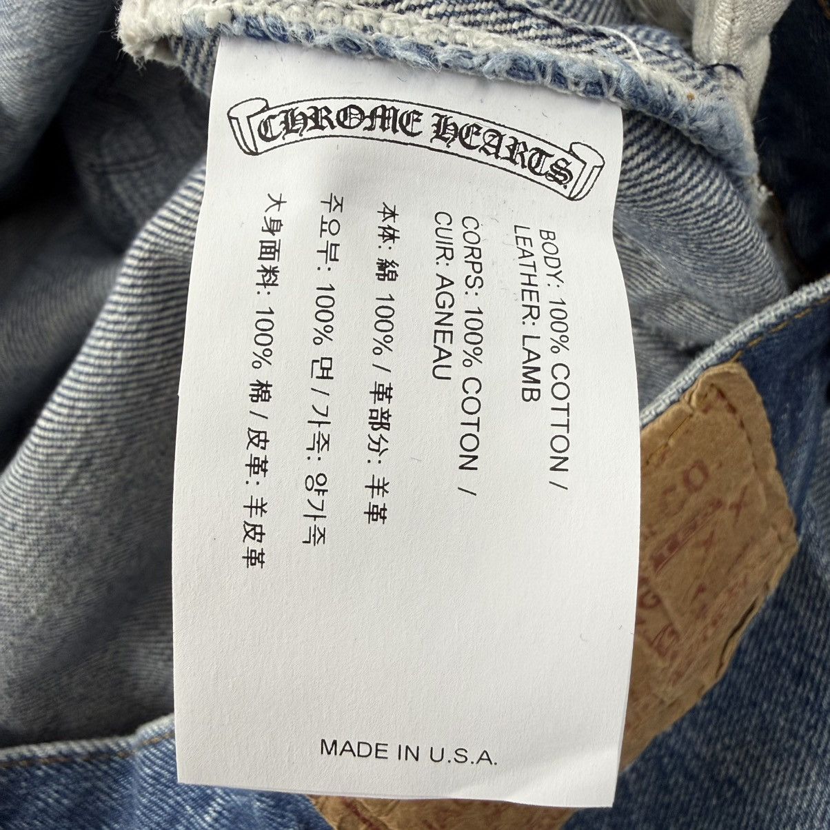 Chrome Hearts Chrome Hearts Levi’s 501 Cross Patch Denim Jeans Size US 33 - 13 Thumbnail