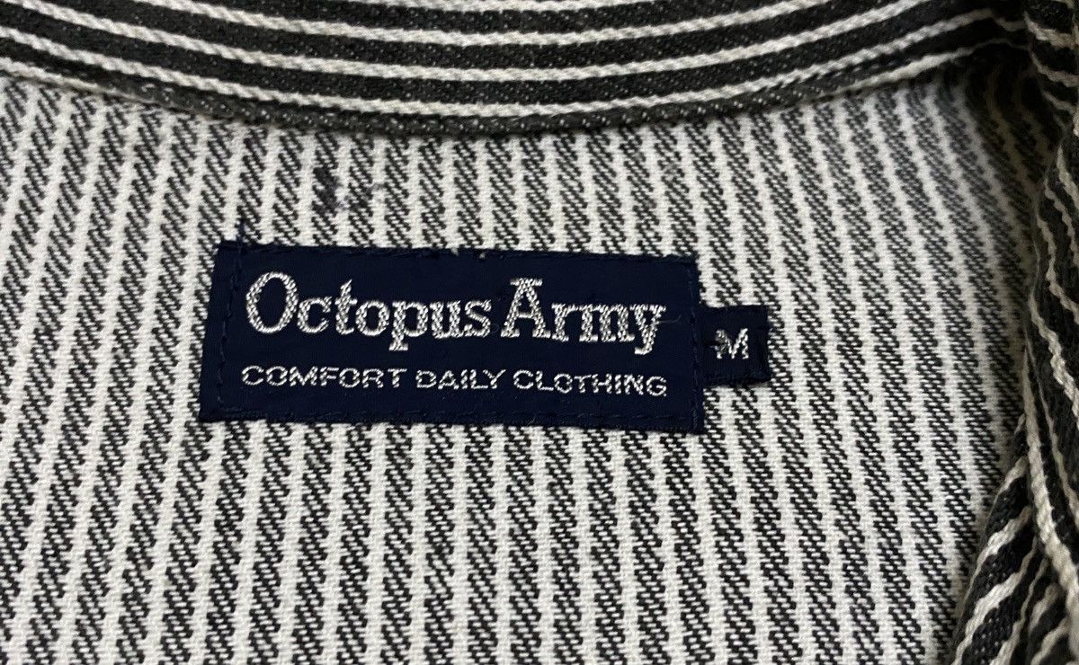 Japanese Brand × Octopus × Vintage Very Rare Vintage Octopus Army Pullover Hickory Shirt 1990s Size US M / EU 48-50 / 2 - 8 Thumbnail