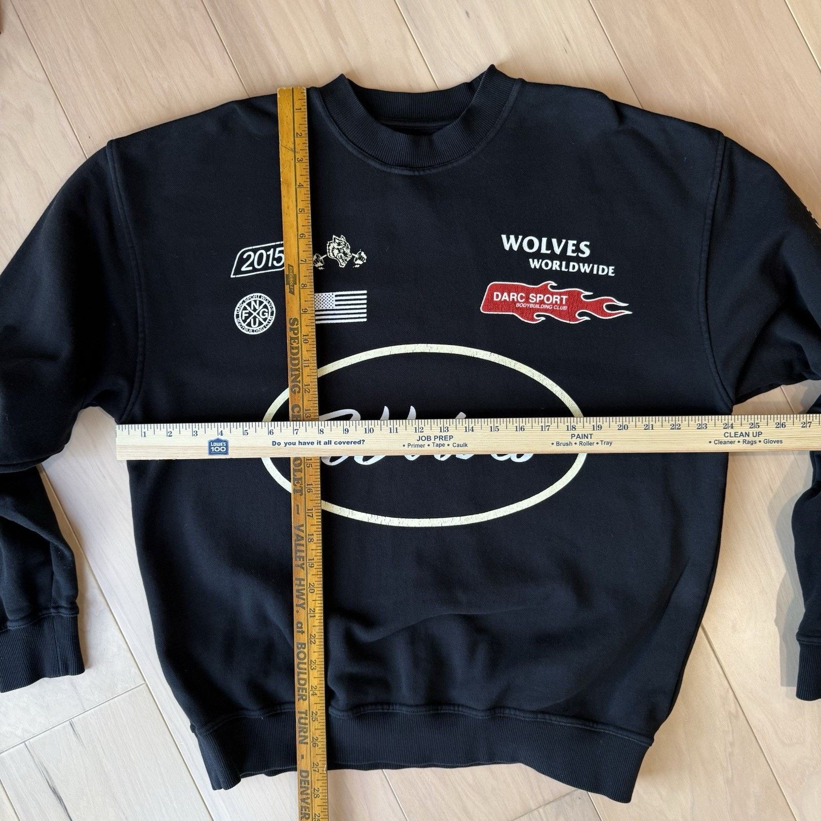 Darc Sport Darc Sport Wolves Club Sweatshirt M Black Fleece Pullover Size US M / EU 48-50 / 2 - 3 Thumbnail