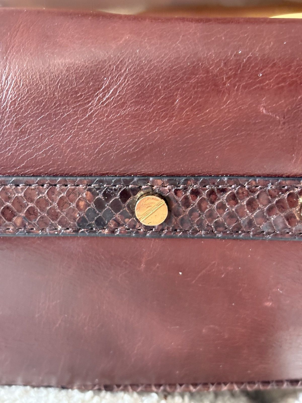 Tory Burch Vintage Tory Burch bag with snake skin detailes Size ONE SIZE - 10 Thumbnail