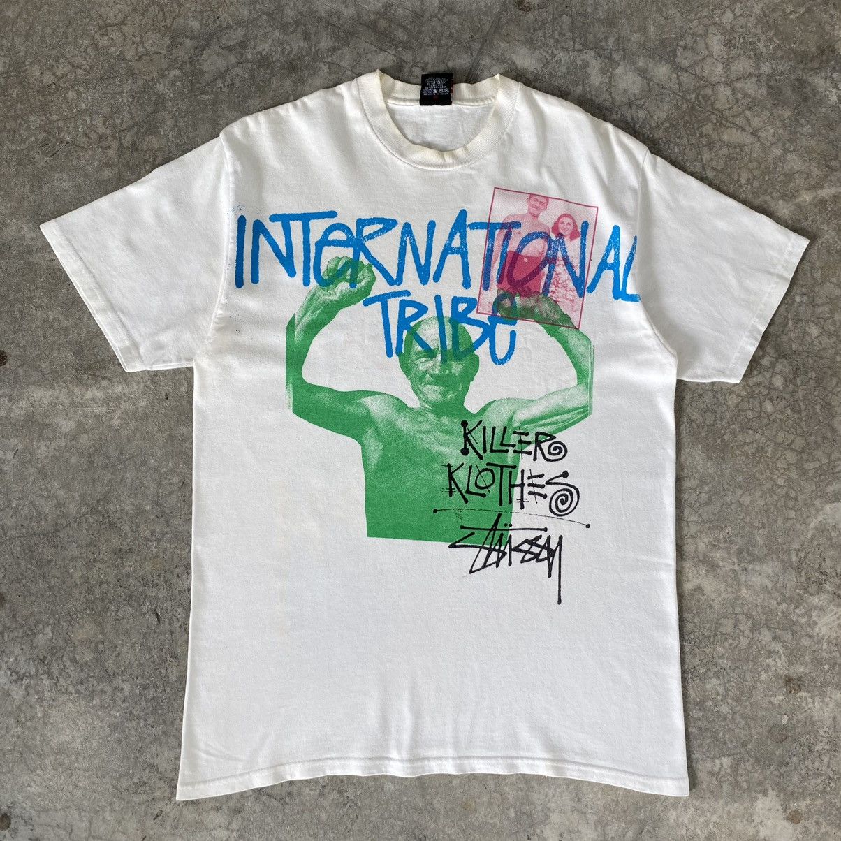 Stussy Vintage Y2K 00’s Stussy International Tribe Graphic Tee Size US M / EU 48-50 / 2 - 2 Thumbnail
