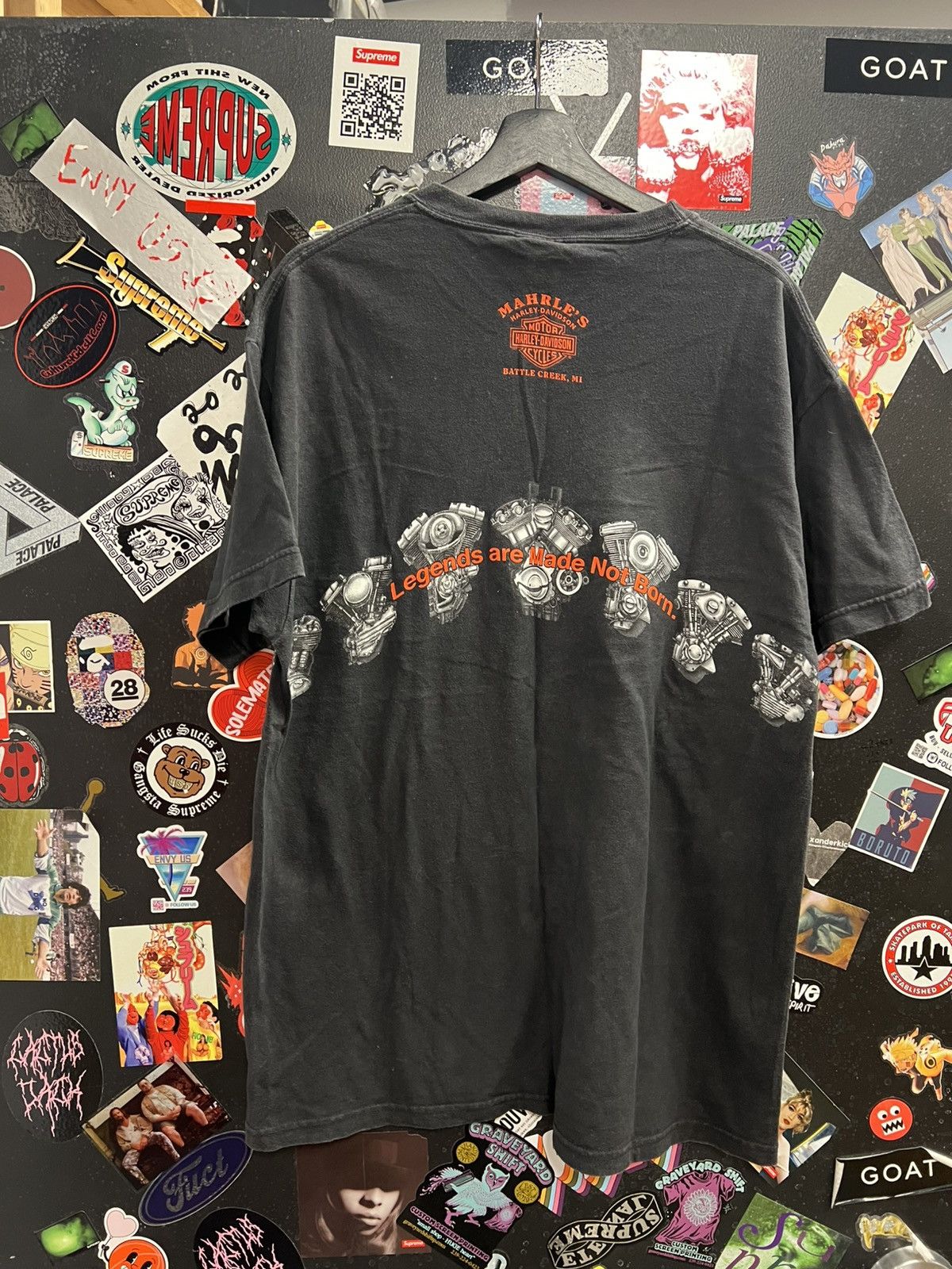 Harley Davidson Vintage Harley Davidson Motorcycle Wrap Around Shirt Size US L / EU 52-54 / 3 - 2 Thumbnail