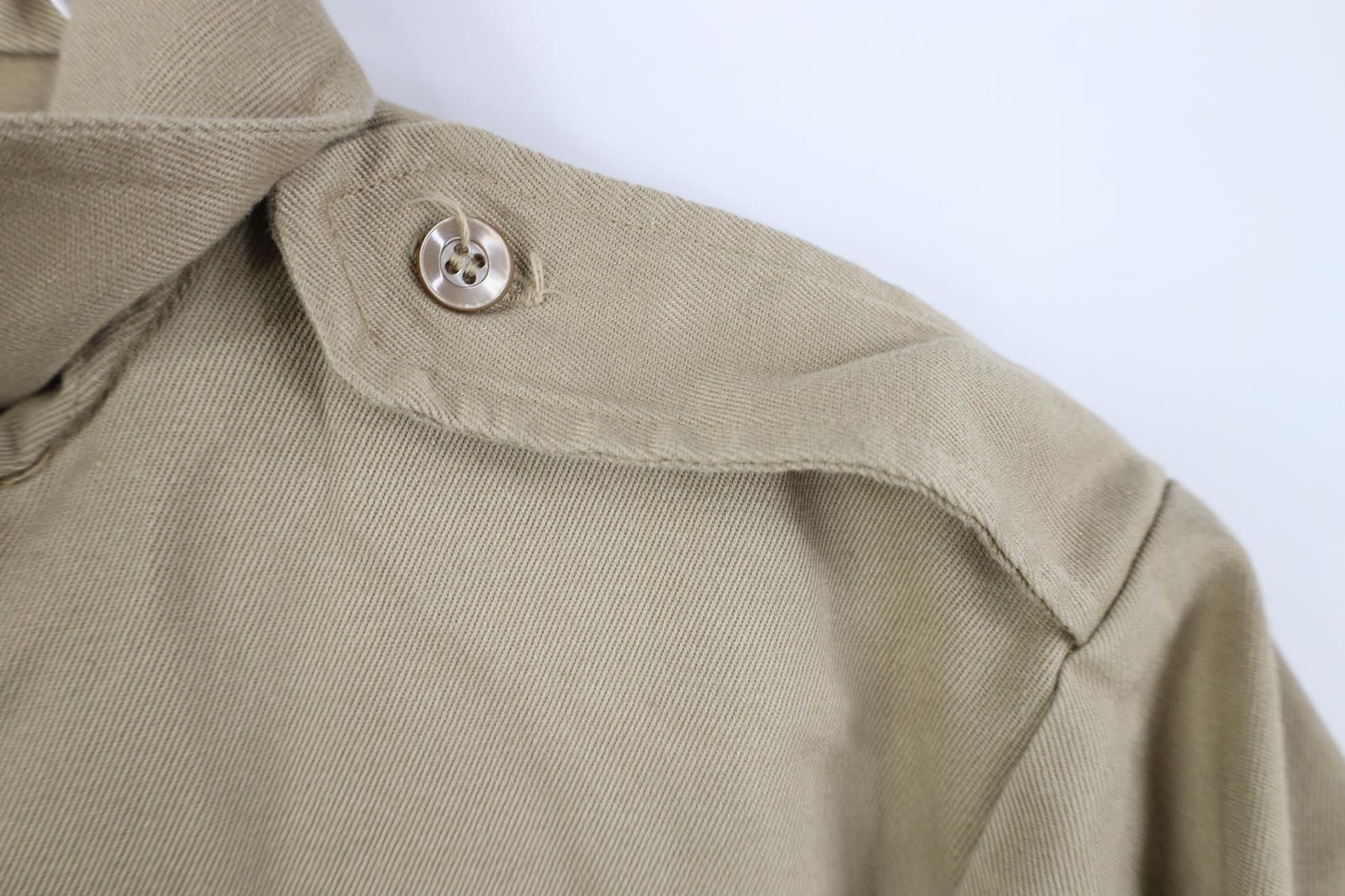 Vintage Vintage 70s Vietnam War Short Sleeve Button Shirt Khaki USA Size US S / EU 44-46 / 1 - 8 Thumbnail