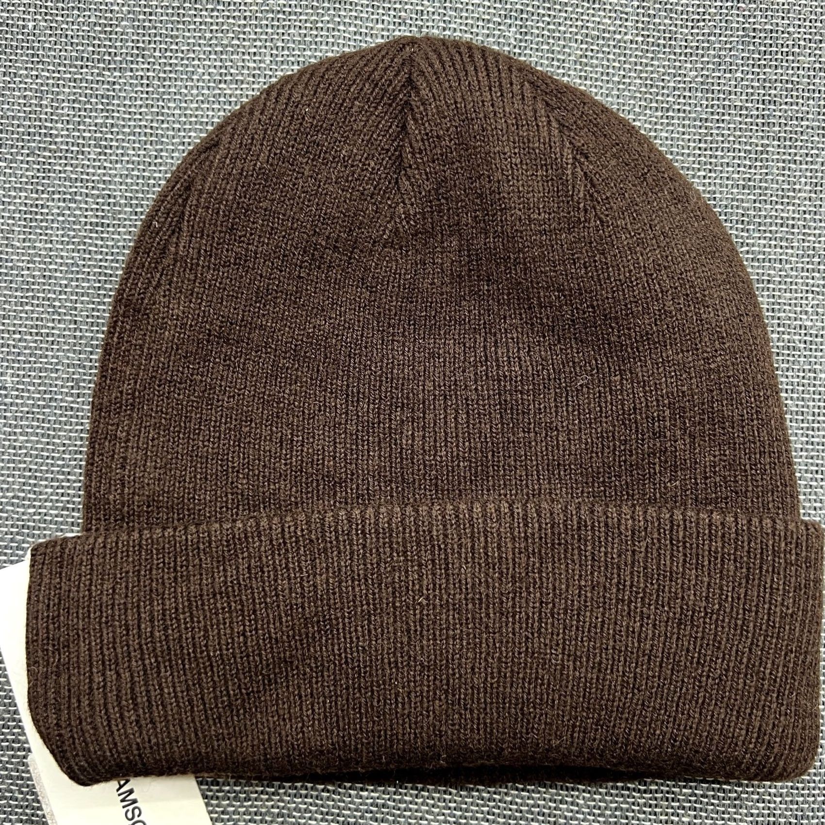 Vintage Samsoe Samsoe Brown Beanie Hat Lambswool Ribbon Wool Mole Cuffed Knit Unisex Adults One Size Wool Beanie Mens Womens Size ONE SIZE - 5 Thumbnail