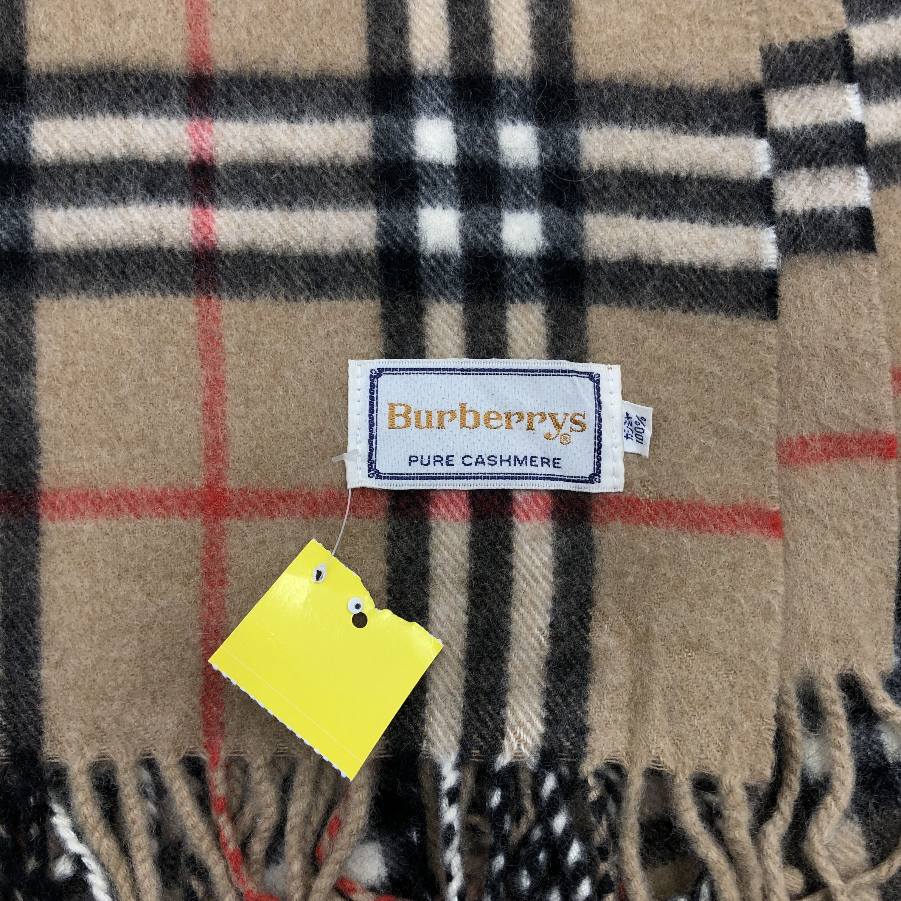 Burberry Vintage Burberry Scarf Muffler Wool Cashmere Scarves Size ONE SIZE - 6 Thumbnail