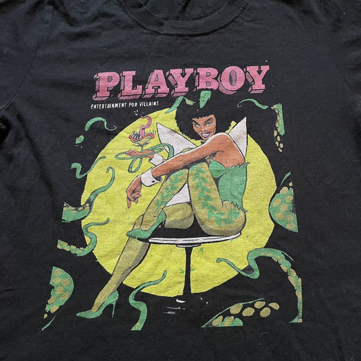 Vintage Vintage Y2K Playboy Graphic Tee Black Sun Faded Boxy Swag S Size US S / EU 44-46 / 1 - 3 Thumbnail