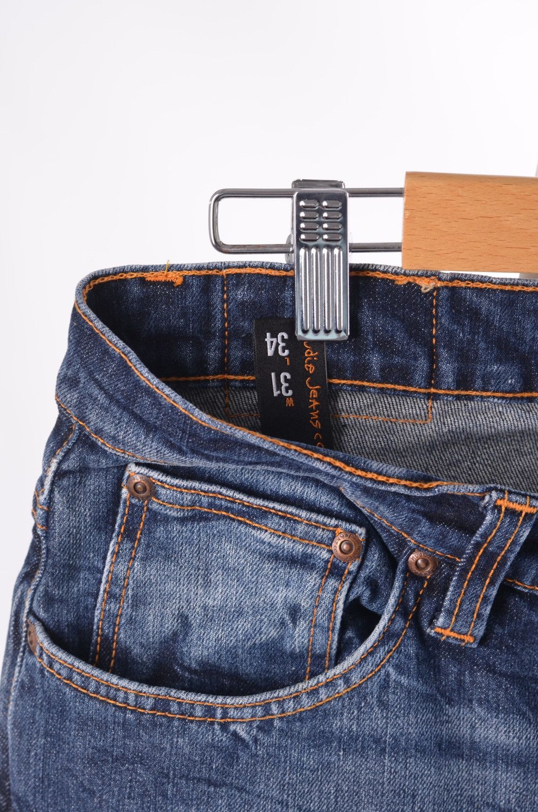 Nudie Jeans Nudie jeans Dude Dan dark fuzz denim sz 31 Size US 31 - 5 Thumbnail