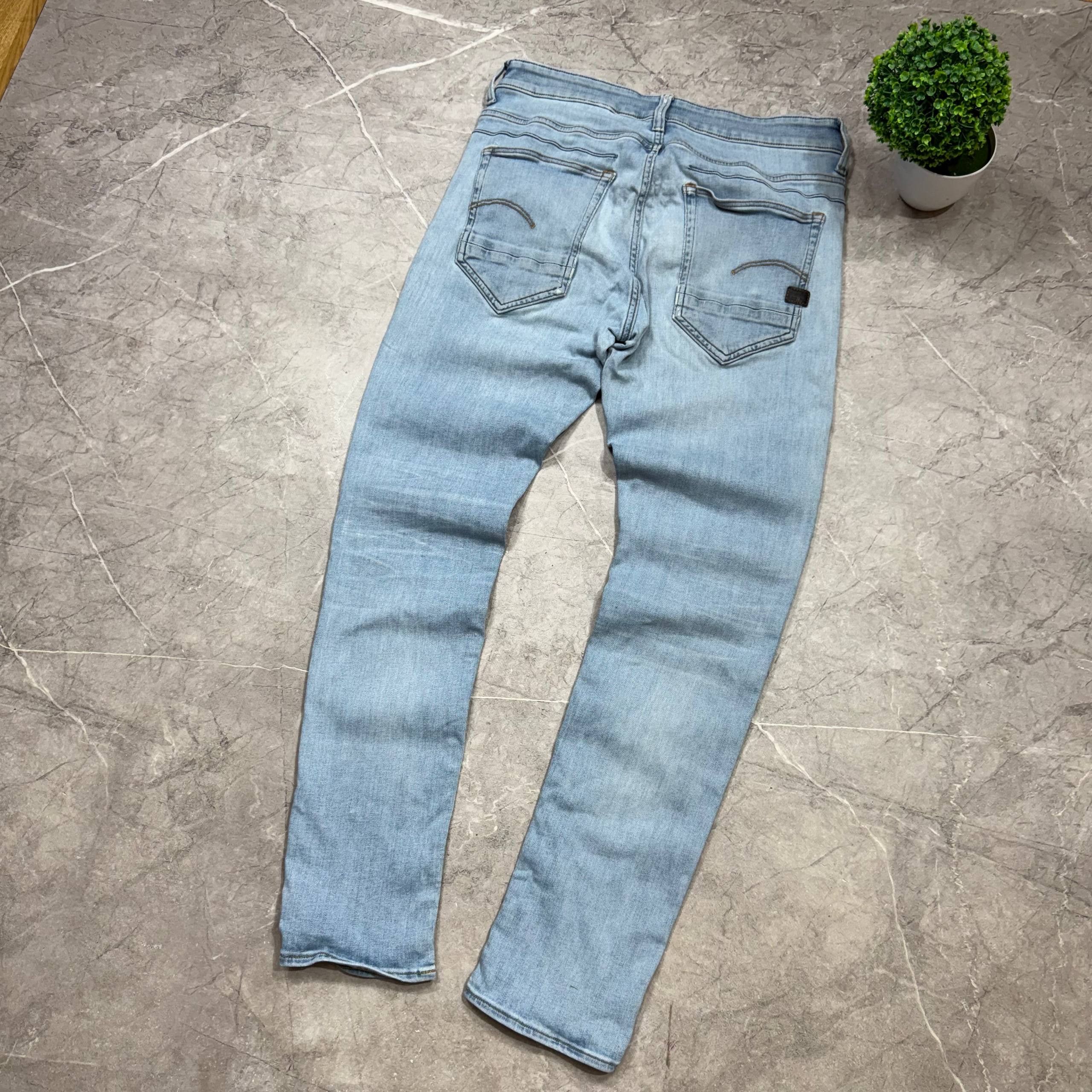 G-Star G-Star Raw Denim Faded Blue Y2K D-Staq 5-Pocket Jeans 32x32 Size US 33 - 7 Thumbnail