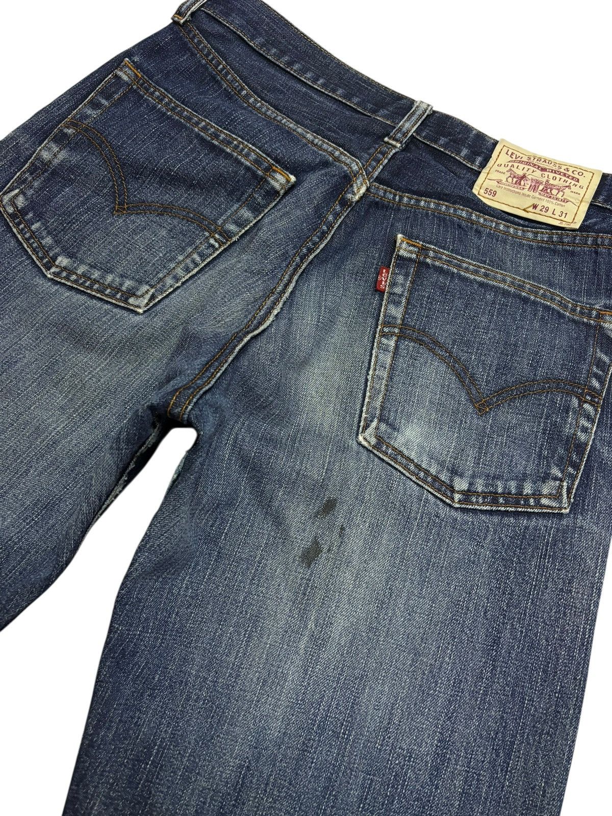 Levi's Vtg 90s Levis 559 Distressed Jeans Size US 29 - 6 Thumbnail
