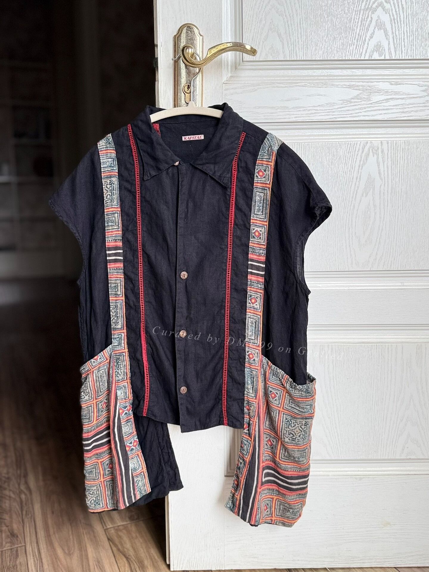 Kapital Kapital Cotton-Linen Short-Sleeve Shirt Size US XS / EU 42 / 0 - 1 Thumbnail