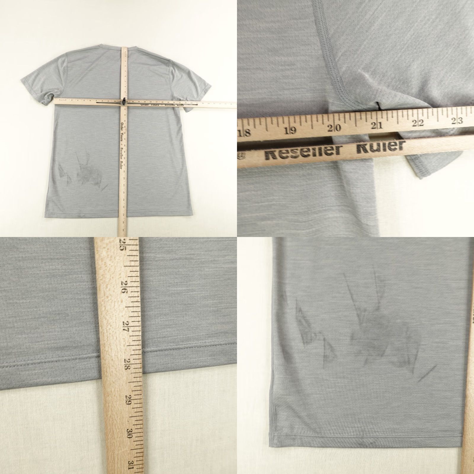 Vuori Vuori Shirt Mens Large Gray Zephyr Tee Performance Athletic Workout Gym Fitness Size US L / EU 52-54 / 3 - 8 Thumbnail