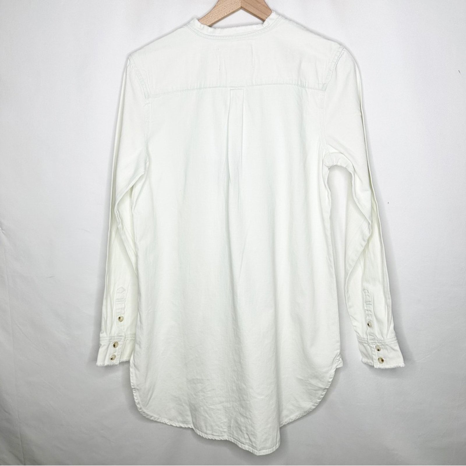 Sandrine Rose SANDRINE ROSE Mandarin White Shirt NWT in Medium Size L / US 10 / IT 46 - 7 Thumbnail